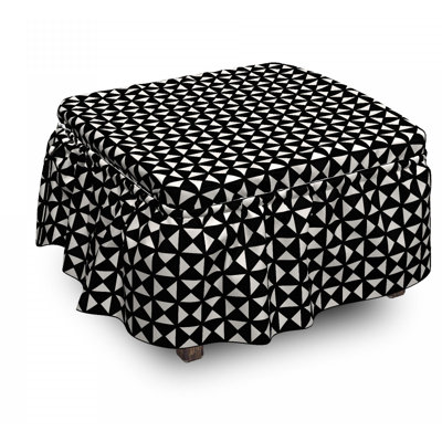Box Cushion Ottoman Slipcover