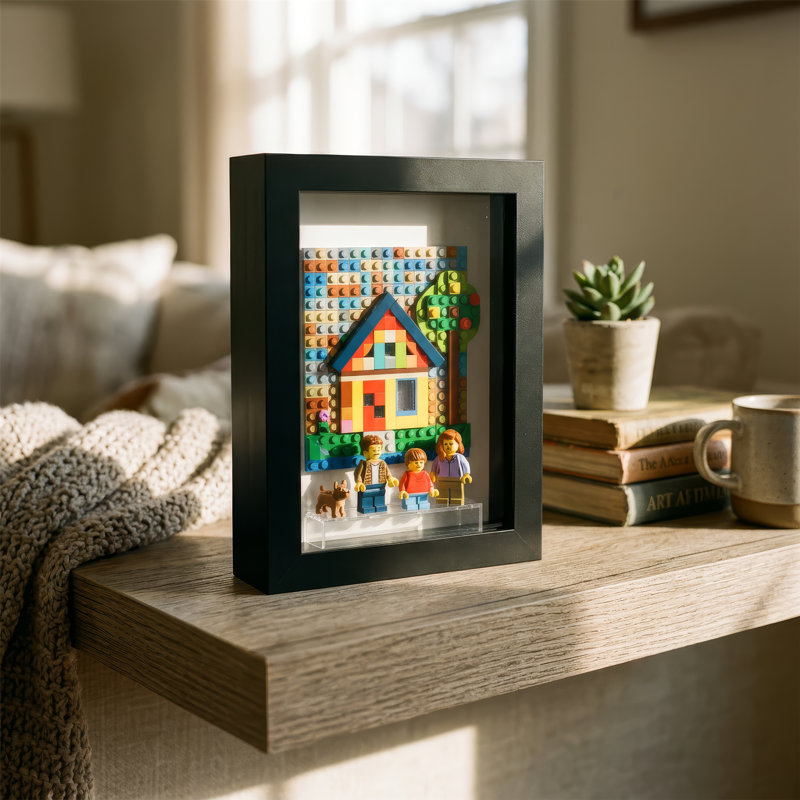 Shadow Box Picture Frame, 20cm H x 15cm W x 3.5cm D, Black