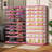 9-Tier 18-36 Pairs Plastic Stackable Shoe Storage Cabinet For Entryway Easy Assembly-599826534