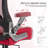 Big and Tall Office Chair with Mesh Back and Leather Seat,Adjustable Armrests-499831932