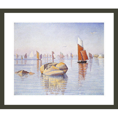 Concarneau Quiet Morning par Paul Signac - Estampe numérique encadrée