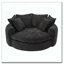Fauteuil d'appoint rembourré en tissu chenille-928499250