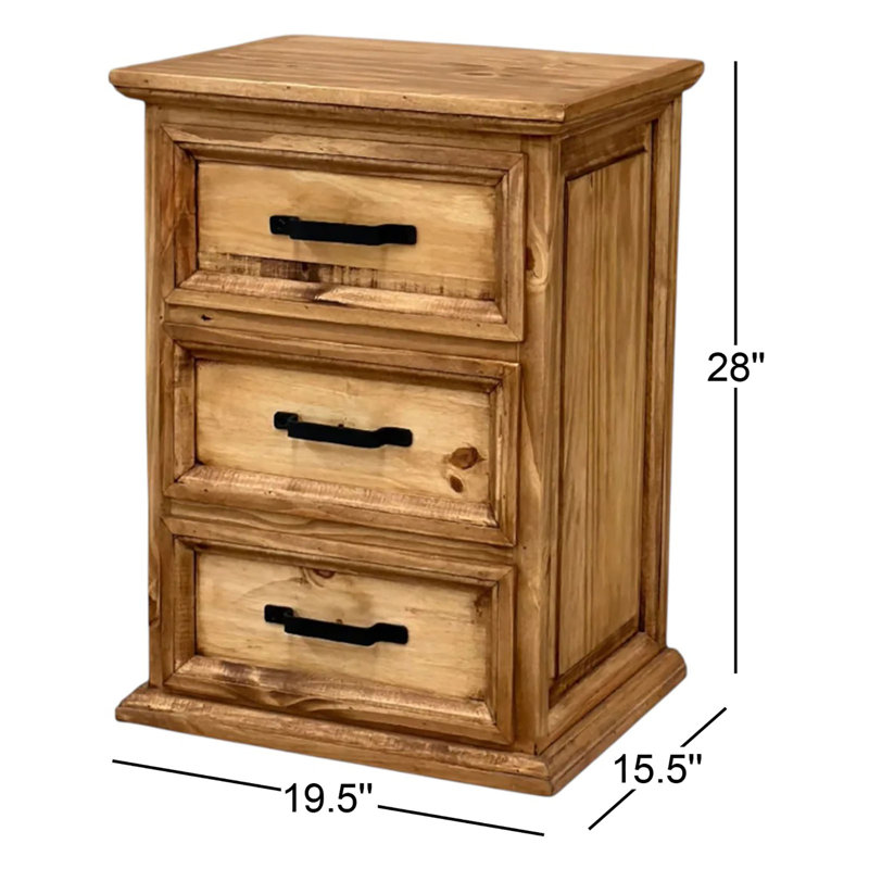 Fresnel 19.5'' W Solid Wood Nightstand