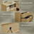 Fluted Nightstand Set Of 2, Scalloped Edges, Bedside Table With Cable Management & Built-in Outlet-456534838