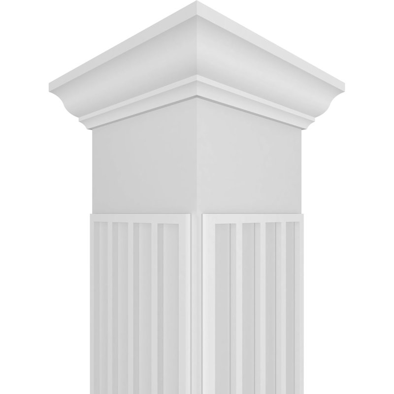 Colonne carrée Zion Custerman, H 108 po x l 9,625 po x P 9,625 po