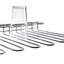 Wall Mounted Wine Glass Rack in Chrome