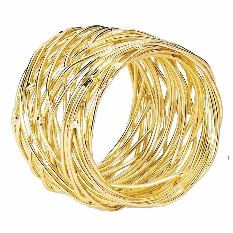 Tara Napkin Ring, Gold