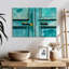 Lilie vieille porte turquoise
