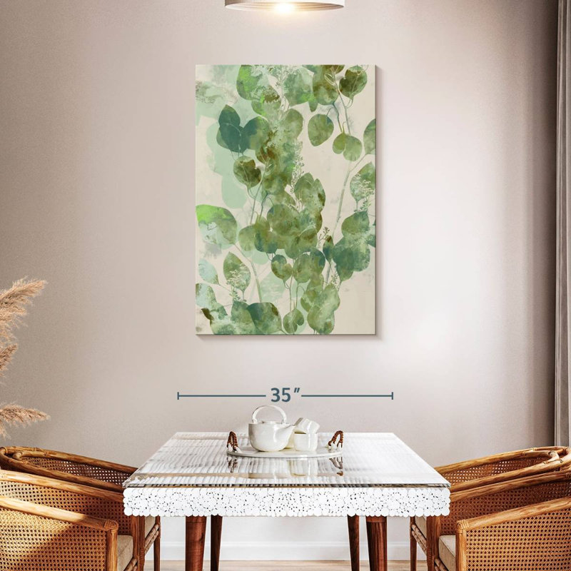 Harnek aquarelle eucalyptus I, H 45 po x l 30 po