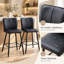 Tabouret de bar moderne en similicuir 24 po avec structure en métal-2124147738-2124147739