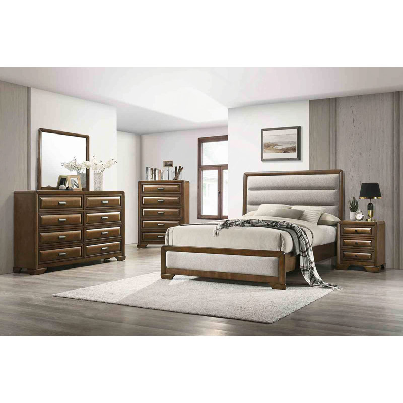 Mobilier de chambre à coucher de style transitionnel 1Pc