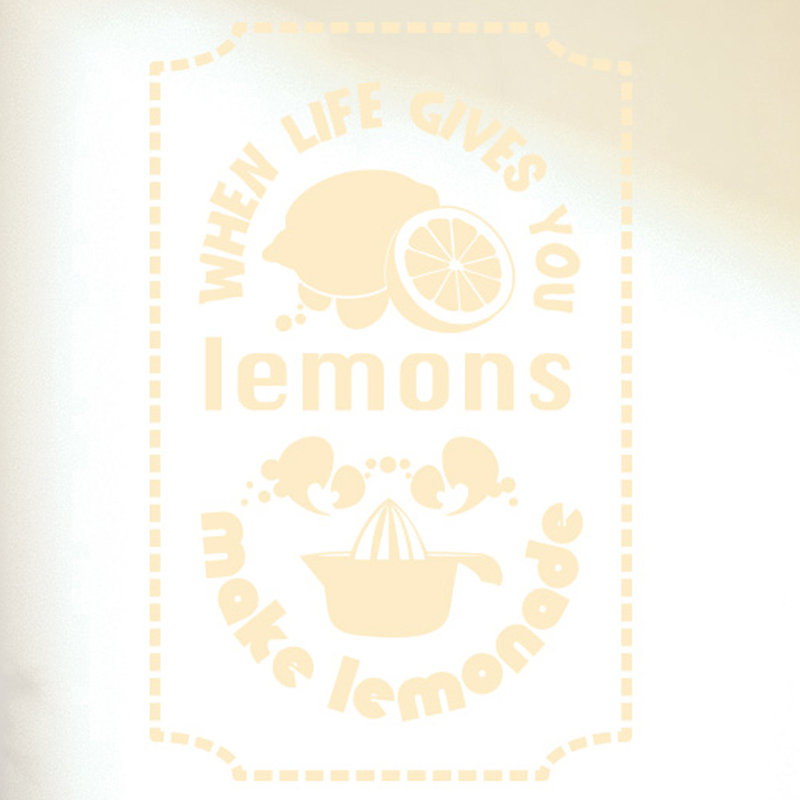 Food & Beverage Wall Decal, Beige, Large