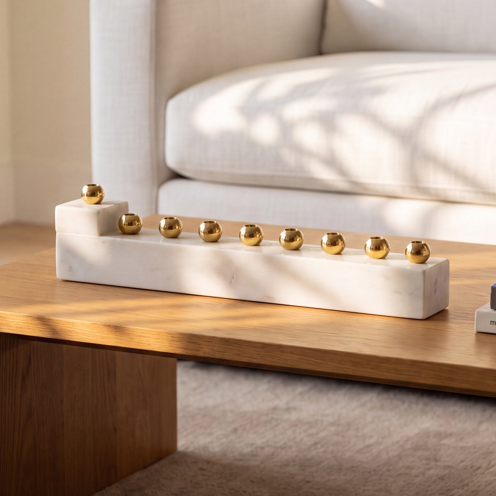 Marble L Menorah