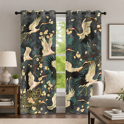 Semi Sheer Curtain Panel Pair