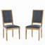 Chaises de salle à manger style champêtre français, ensemble de 2-114326733