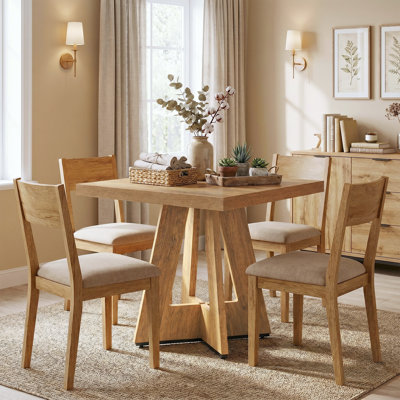 Square Wood Dining Table