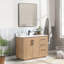 Meuble-lavabo simple 42 po avec plateau en pierre composite Cloverfield-93496150-93496149
