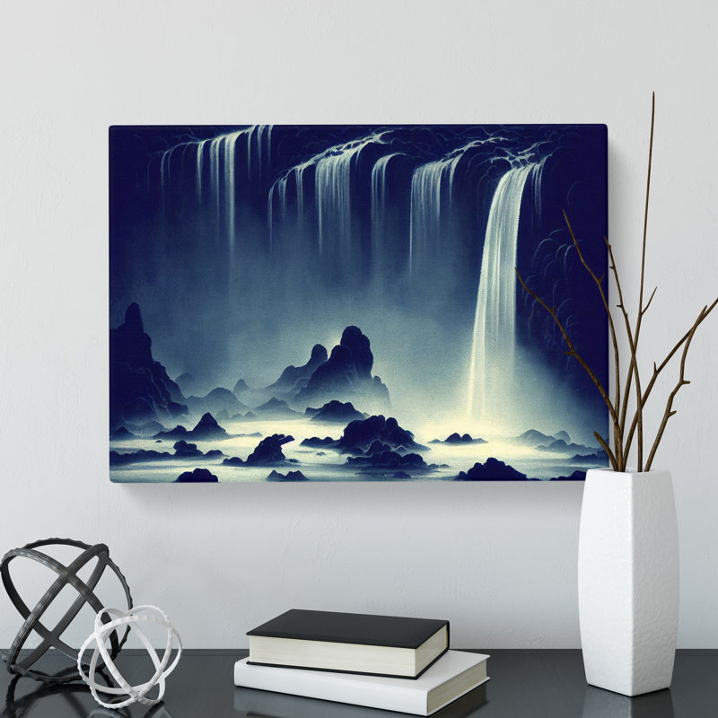 Futuristic Waterfall - Wrapped Canvas, 40cm H x 60cm W x 3cm D