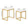 Rocco Glass Top Nesting Tables