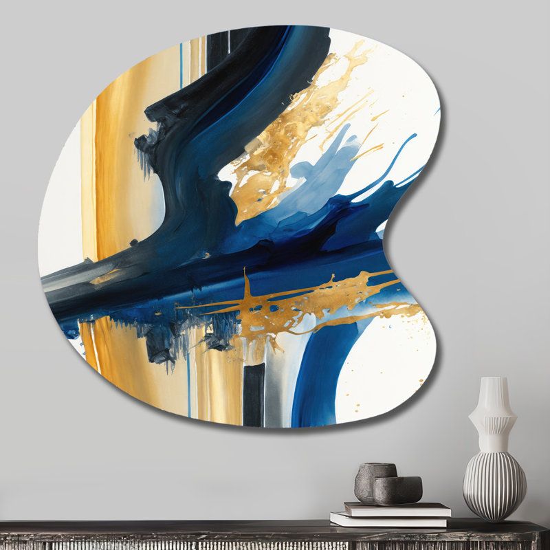 Stylish Spiral Abstract V - Abstract Spirals, forme unique, art mural en métal, reproduction d'art asymétrique moderne