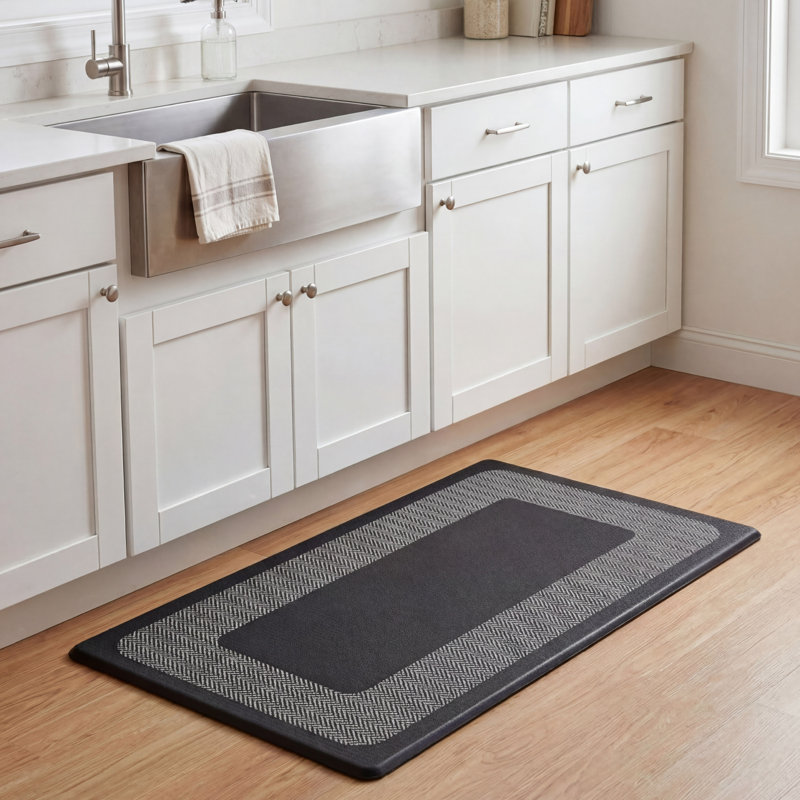 Tapis de cuisine Chef Gear Hettie, 32"L x 18"H, Noir