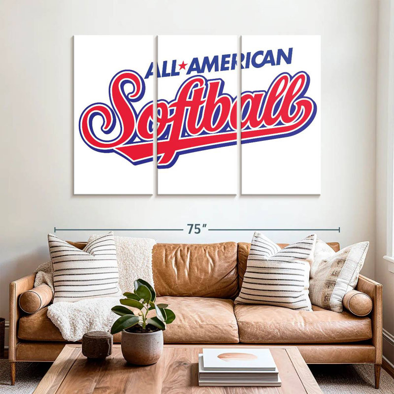 Kema American Softball Sign, 42" H x 65" W