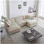 Canapé modulaire en U avec repose-pieds réversible, canapé d'angle convertible 5 places avec 2 repose-pieds, canapé moelleux et minimaliste moderne pour le salon, chenille beige-935597188-935597191