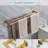 Stainless Steel 4-Piece Bathroom Hardware Set - Towel Bars, Paper Holder, Robe Hook-110331712