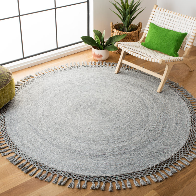 Cuellar Hand Tufted Performance Rug, Round 5'