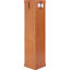 Armoire de rangement de coin en chêne foncé avec éclairage, deux portes vitrées exquises, des tablettes réglables, une collection idéale pour le vin et la collection antique