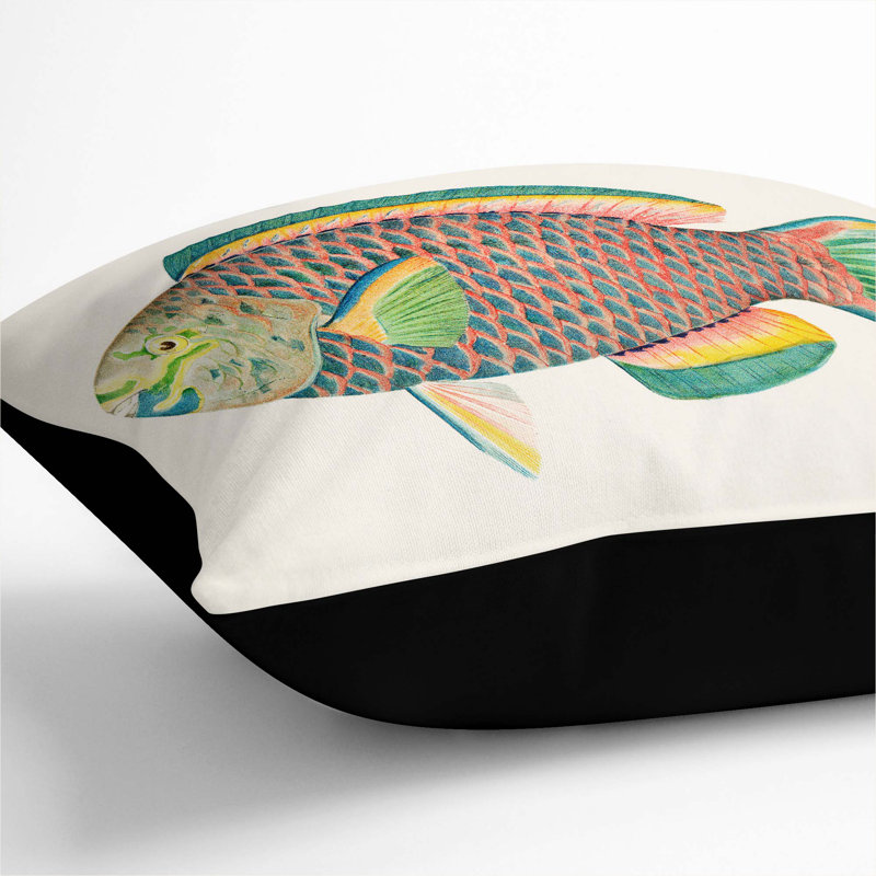 Square Throw Cushion, 40cm H x 40cm W x 15cm D, Black
