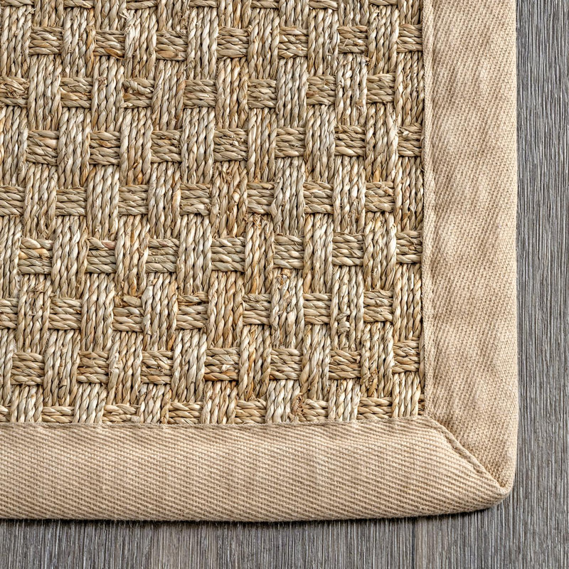 Tapis naturel intérieur / extérieur Elidge, Tapis de couloir 2 pi 6 po x 6 pi