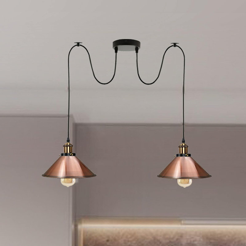 Lofton 2 - Light Cluster Pendant, Copper