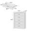 Commode 5 tiroirs l 31 po-324818648