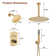 Calder Complete Shower System with Dual Rainfall Shower Heads