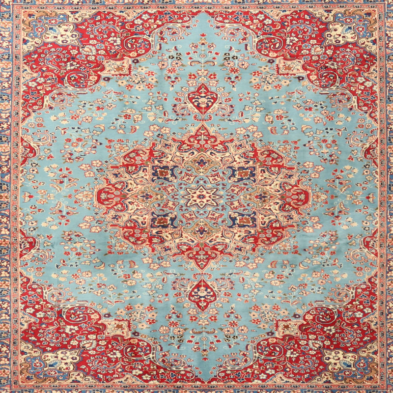 Abiba Oriental Indoor Rug, Square 3'