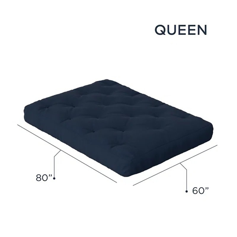 Matelas en mousse viscoélastique Hooppole Premium - Certifié CertiPUR-US, sans cadre, 8', Grand, Marine