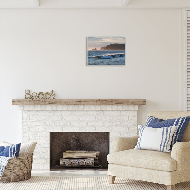 «Rolling Waves», reproduction d'art encadrée sur bois par Alan Majchrowicz, H 16 po x l 20 po x P 1,5 po