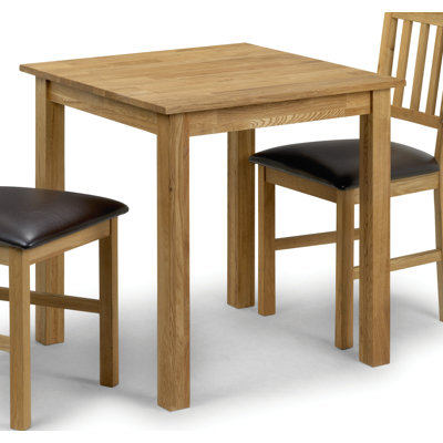 Carmel Oak Square Solid Wood Top with Solid Wood Base Dining Table