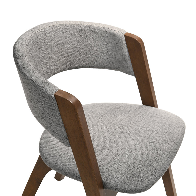 Bailley 18'' H Upholstered Armchair, Brown/Gray