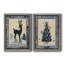 Silhouette de cerf - ensemble de 2 impressions-1993020040-1993020041-1993020047