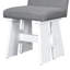 Ensemble de table de salle à manger moderne 7 pièces avec 6 chaises rembourrées
