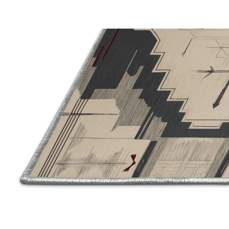 Tapis médaillon Mirage, Rectangulaire 2 pi x 3 pi