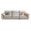 Canapé modulaire gris en cuir véritable-715642789-715642788