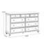 Commodes et commodes rectangulaires en bois manufacturé gris massif