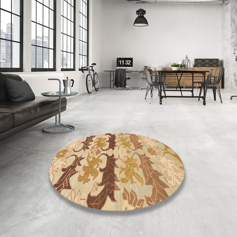 Tapis abstrait moderne 1238, Rond 3 pi