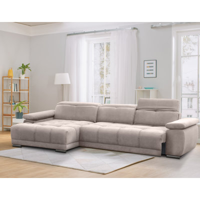 Jafiya 4 Seater Velvet Sofa Bed
