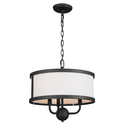 3 - Light Dimmable Drum Chandelier