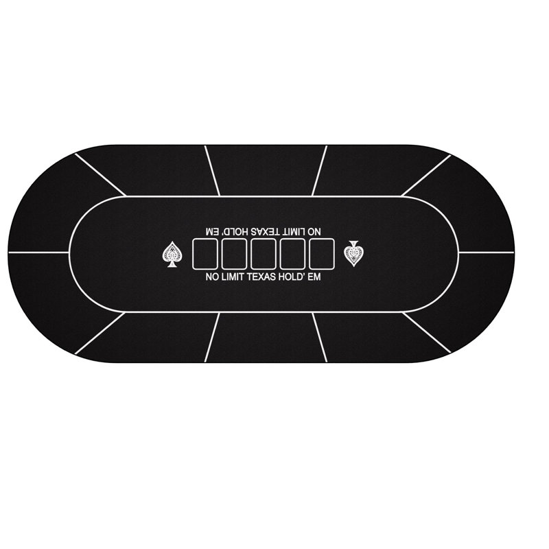 Tapis de table de poker 105 po x 46 po, plateau de table de poker Texas Hold'em portable