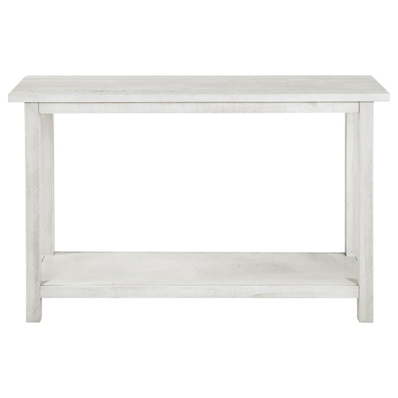 Table de canapé Casados, Blanc patiné